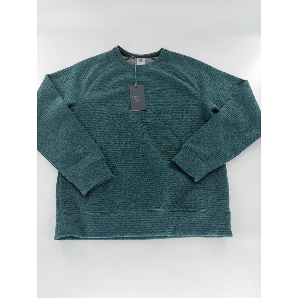VRST Men's‎ Recharge Lunar Fleece Crew Pullover Size Small S Green Dusk Heather